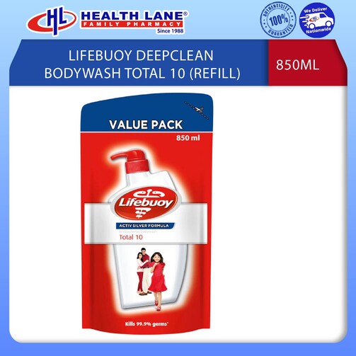 LIFEBUOY DEEPCLEAN SABUN BADAN TOTAL 10 850ML (REFILL)